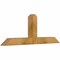 Ekena Millwork Portland Rough Sawn Timber Gable Bracket, Western Red Cedar, 48"W x 18"H x 4"D x 4"F, 9/12 Pitch GBW048X18X0404POR00RWR - alternate 2